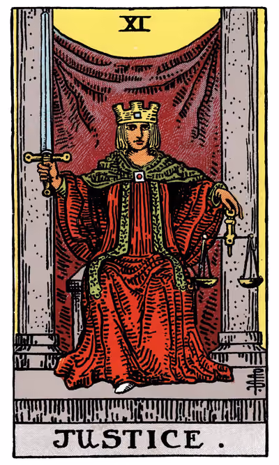 Justice - Tarot Card