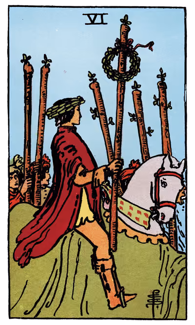 Six of Wands - Tarot Card
