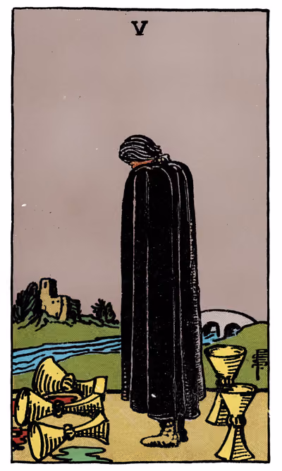 Five of Cups - Tarot Card