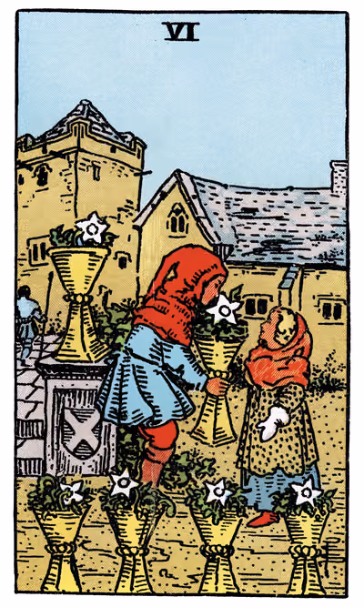 Six of Cups - Tarot Card