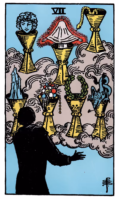 Seven of Cups - Tarot Card