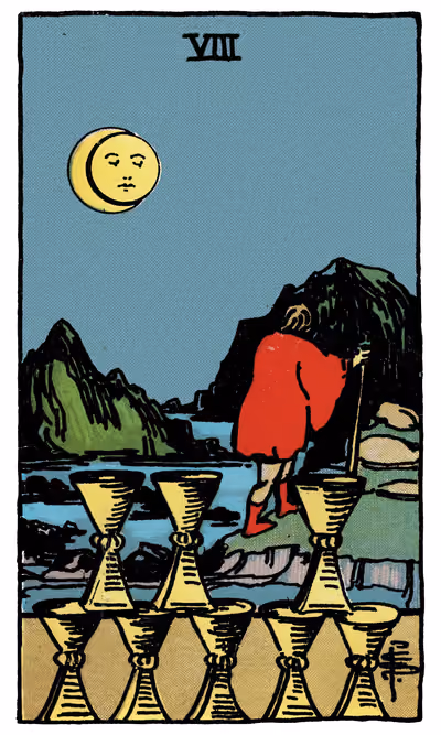 Eight of Cups - Tarot Card