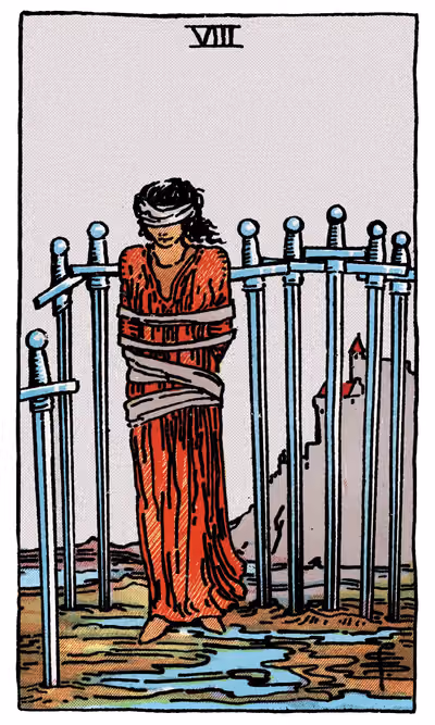 Eight of Swords - Tarot Card