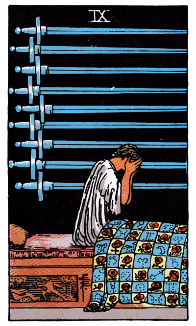Nine of Swords - Tarot Card
