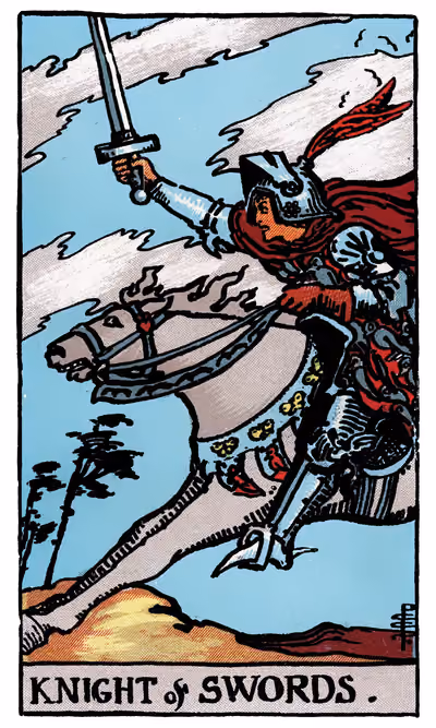 Knight of Swords - Tarot Card