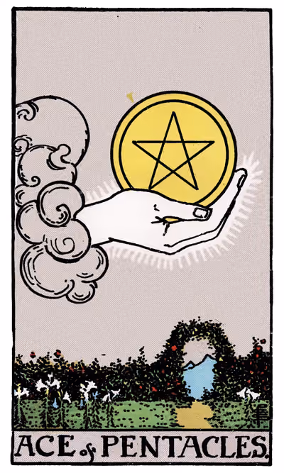 Ace of Pentacles - Tarot Card