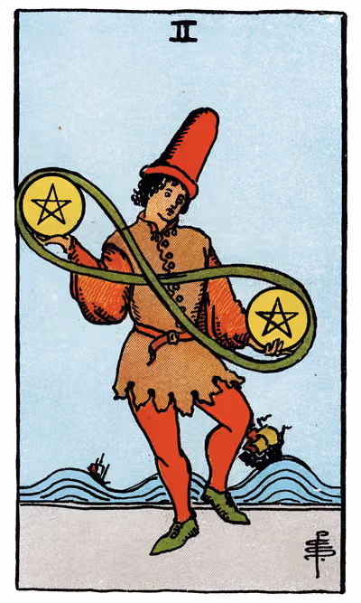 Two of Pentacles - Tarot Card