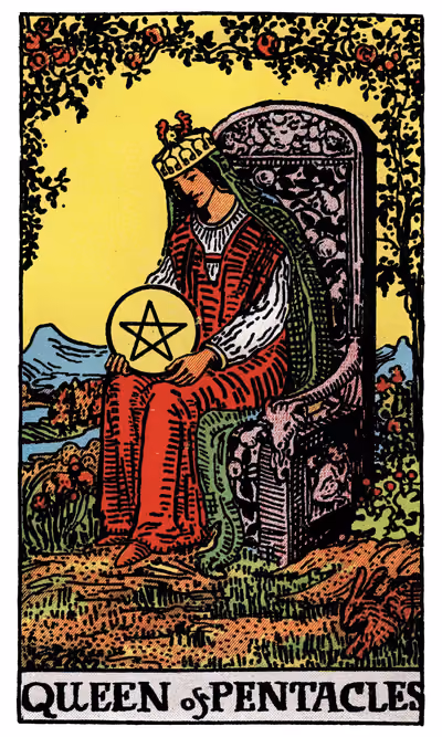 Queen of Pentacles - Tarot Card