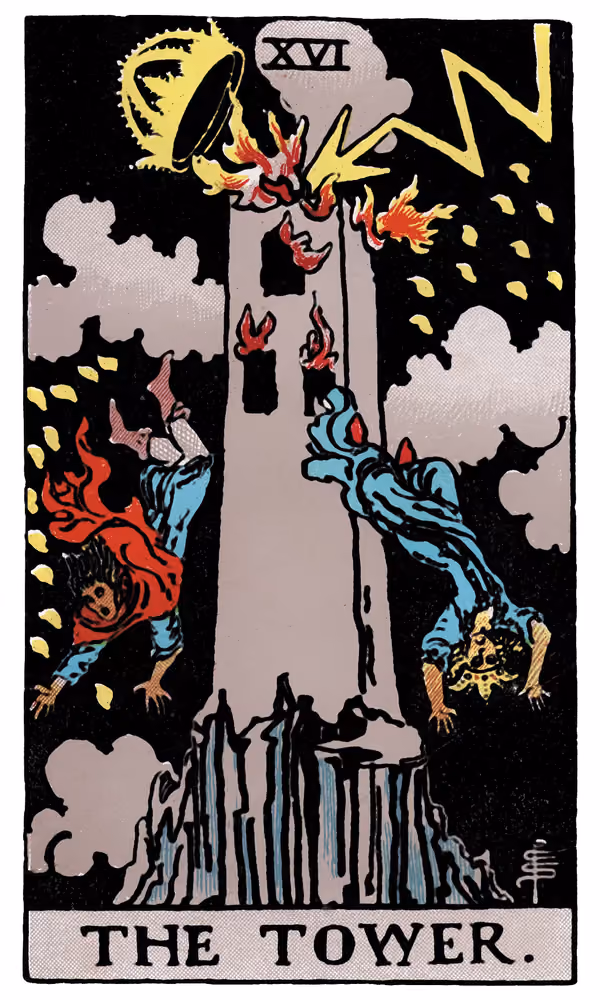 The Tower - Tarot Card