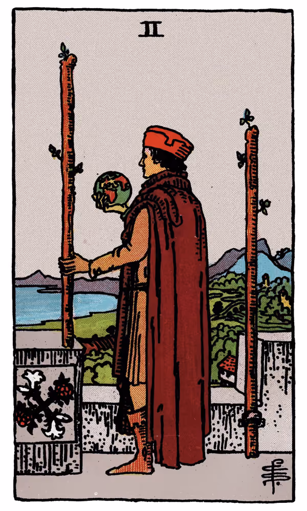 Two of Wands - Tarot Card
