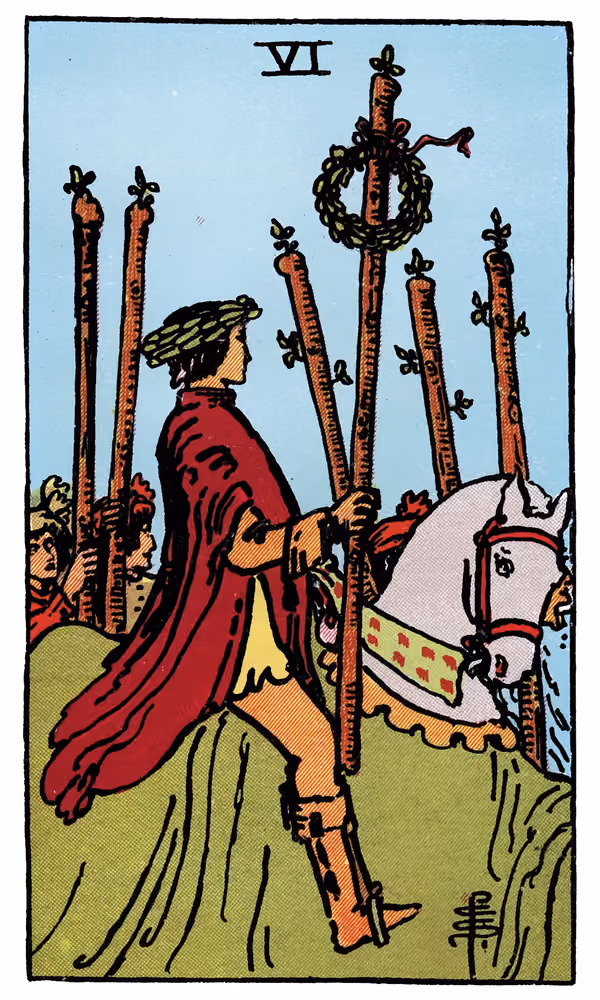 Six of Wands - Tarot Card