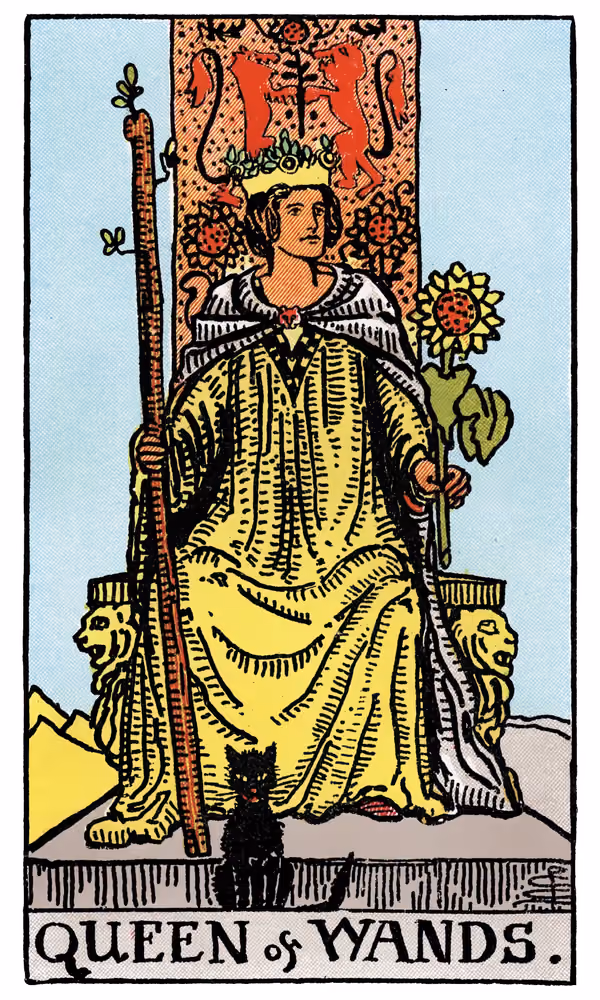 Queen of Wands - Tarot Card