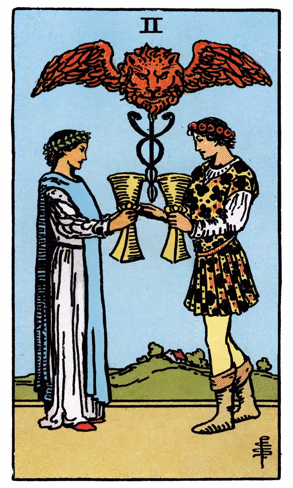 Two of Cups - Tarot Card