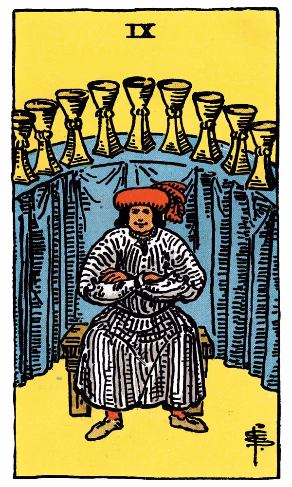 Nine of Cups - Tarot Card