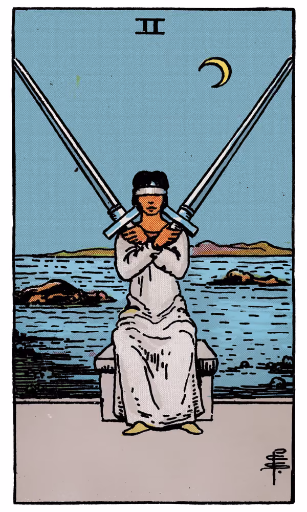 Two of Swords - Tarot Card