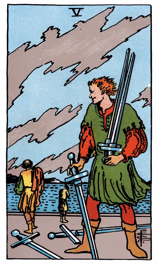 Five of Swords - Tarot Card