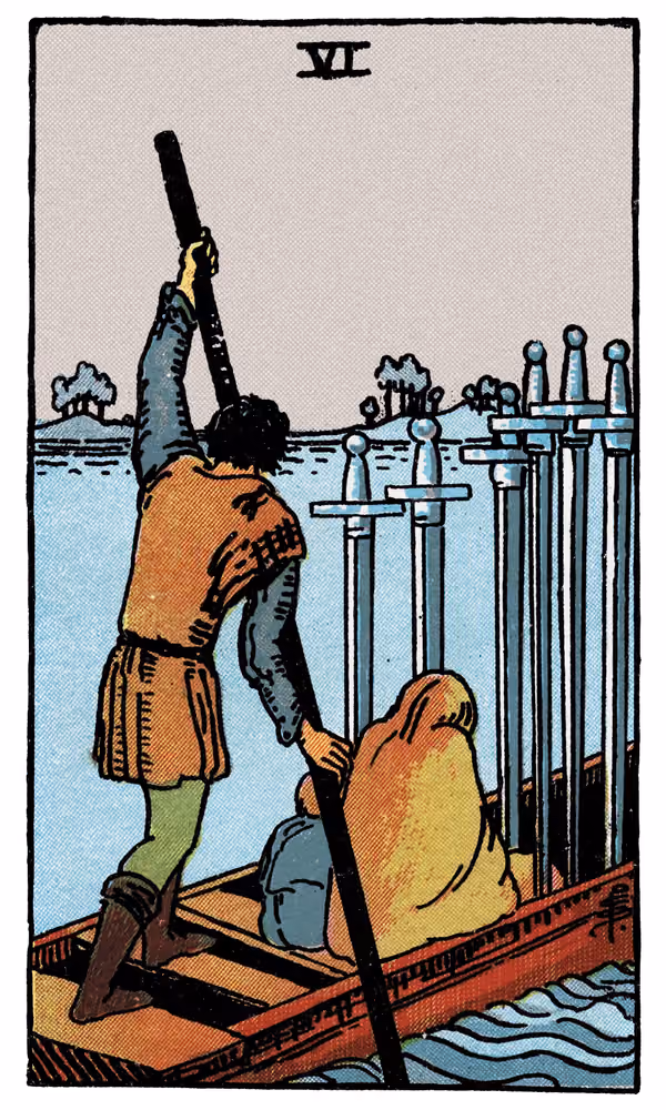 Six of Swords - Tarot Card