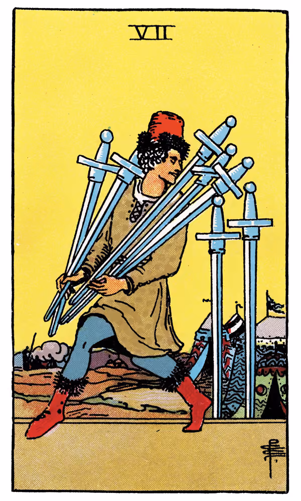 Seven of Swords - Tarot Card