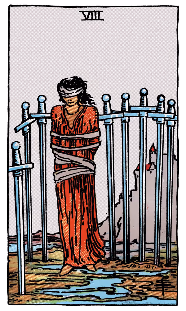 Eight of Swords - Tarot Card