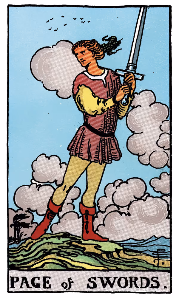 Page of Swords - Tarot Card