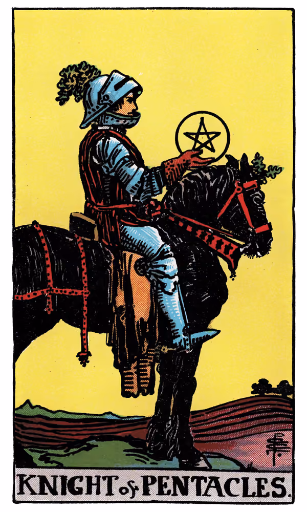 Knight of Pentacles - Tarot Card